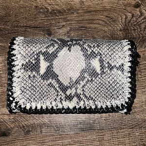 Genuine leather crossbody purse from Italy